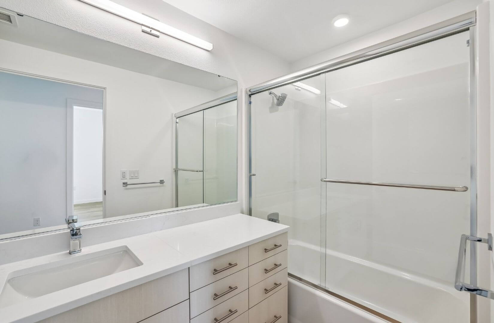 Spa-inspired bathroom inside an Abbey Creek Square residence